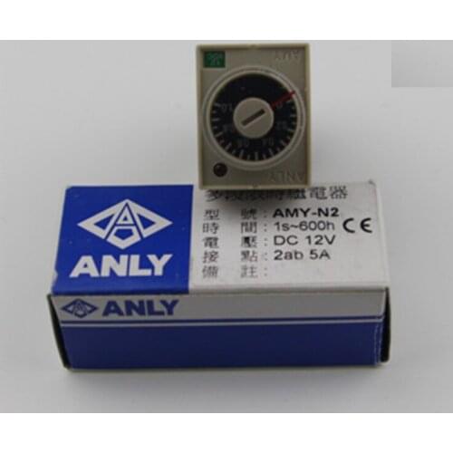 AMY-N2 DC12 1s-600h Original Taiwan ANLY time relay
