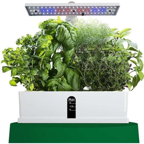 Automatic Hydroponics Growing System Indoor Herb Garden Starter Kit With Led Grow Light Smart Garden Planter Early Education Kid