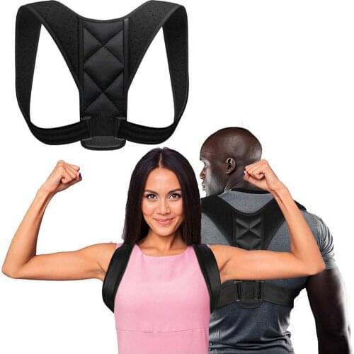 Getinfit Brace Support Belt Adjustable Back Posture Corrector Clavicle Spine Back Shoulder Lumbar Posture Correction