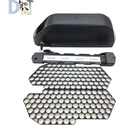 Free shipping Mega shark polly down tube ebike battery case DP-9 91Pcs 18650 cells ebike battery case super 73 e-bike battery