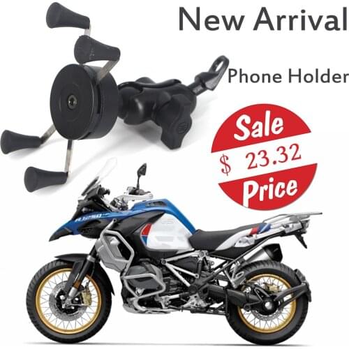 For BMW R1250GS ADV LC 2019 Motorcycle Motor Bike Phone Holder Mounting Bracket 360°Rotation Adjustable For iPhone 11 Pro Max
