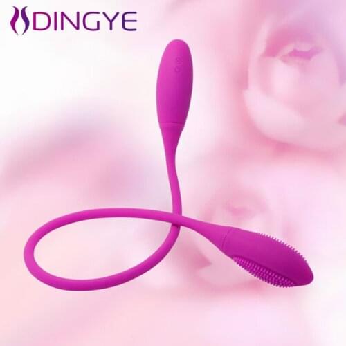 Dingye Adult Sex Toys For Couple Waterproof Double Vibrators 7 Speed Vibration Silicone Rechargeable Sex Product