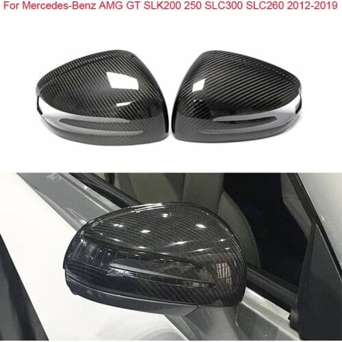 For Mercedes-Benz SLK SLC SL AMG GT SLK200 250 SLC300 SLC260 2012-2019Add-on Side Door Rearview R172 Carbon Fiber Mirror Cover