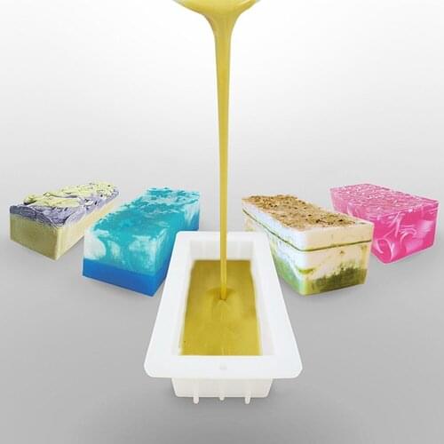 DIY Cavity Silicone Soap Mold For Massage Therapy Bar Soap Making Tools Homemade Square Spa Soap Mould Silicone Soap Form