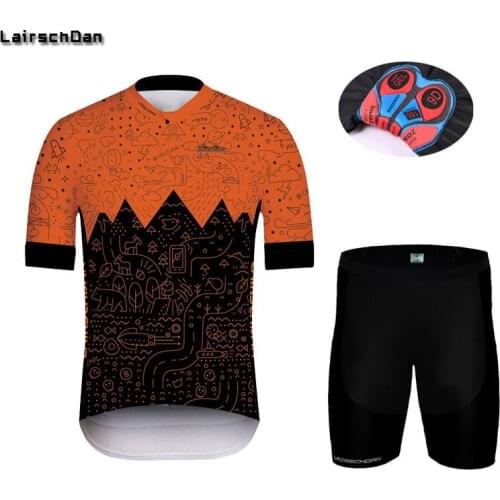 LairschDan Pro Team Cycle Jersey Men Summer Bicycle Wear Set Maillot Ciclismo Hombre Verano Mountain Racing Sport Bike Clothing