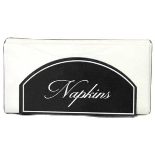 Black Stainless Steel Quality Lux Napkin Holder Restaurant Hotel Table Storage Decor Kitchen Accessories +black napkin gift