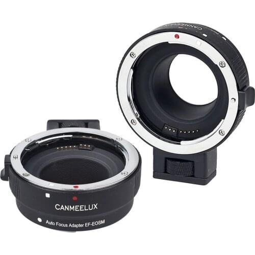 Lens Adapter Ring Auto Focus Lens Mount Adaptor for Canon EF/EFS Lens Converted to Canon EOS M1 M2 M3 M5 M6 M10 M50 M100 Camera