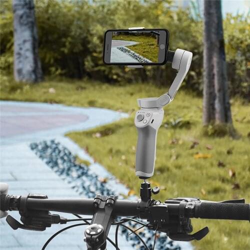Motorcycle Handlebar Mount Bracket Holder For DJI OM 4 Handheld Gimbal Camera Sports Camera Bicycle Stand for OSMO Mobile 3 2