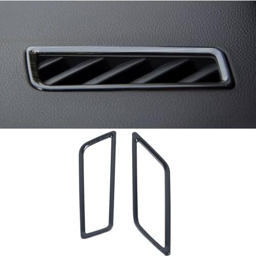 LHD! Car Accessories 2PCS Stainlesss Steel Interior Dashboard Air Vent Outlet Cover Trim for Volkswagen VW Golf 8 MK8 2020 2021