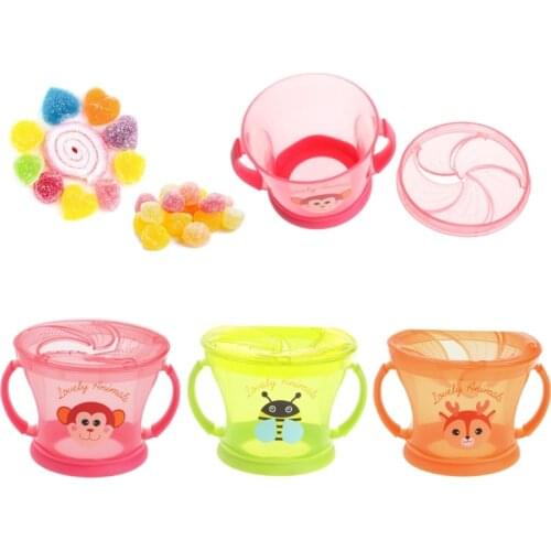 Soft Food Bowl Children Snack Spilled Cup Leak Proof Baby Snack Box Container New Dropship