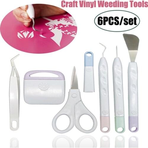 6pcs/lot DIY Craft Vinyl Weeding Tools Set Cardstock Crafting Basic Tools Kit For Silhouette