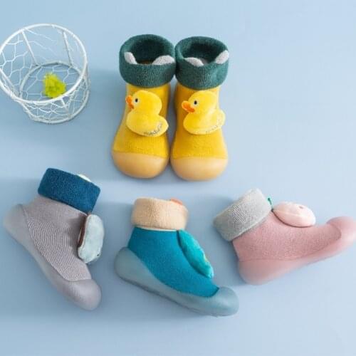 2021 Trendy Newborn Boyscute Shoes Warm Toddler Socks Baby Girl Non Slip Shoes Calcetines Antideslizante Bebe Recien Nacido