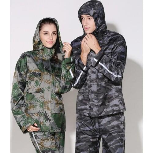 Couples Style Military Camouflage Raincoat Women Rain Coat Men Waterproof Outdoor capa de chuva impermeables para lluvia mujer