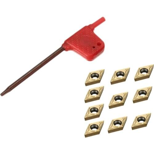 10x CNC Rotary Insert Carbide Cutters DCMT070204 US735 DCMT21.51