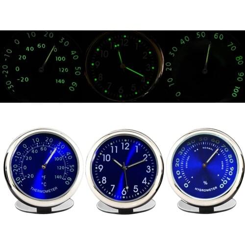 Yolu Car Clock Luminous Mini Automobiles Digital Watch Quartz Clocks Stick-on Auto Ornament Car Accessories for Cars SUV MPV
