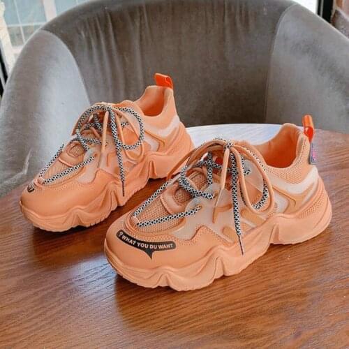 New Designer Sneakers Women Platform Casual Shoes Fashion Sneakers Platform Basket Femme Yellow Lace-Up Casual Chunky Shoes 40