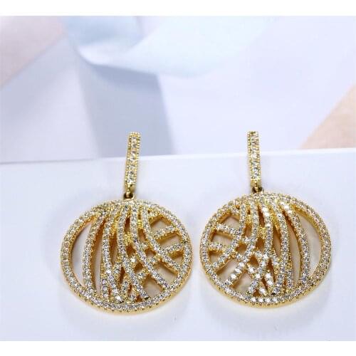 New Look Ladies Top Grade Zirconia Women Cute Earrings Lead Free Wedding Earrings Cadmium Free