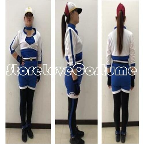 Womens Go Trainer Blue Team Valor Instinct Mystic Cosplay Costume