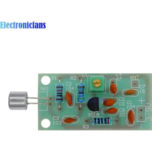 2PCS Mini Wireless Microphone Ham FM Wireless Radio Transmitter Module 3-5V 91-103MHz