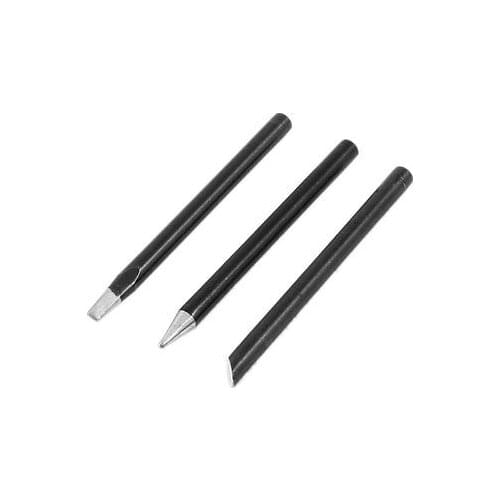 3pcs Conical Single Flat 5/32" Chisel Point Solder Tip 30W/40W/60W