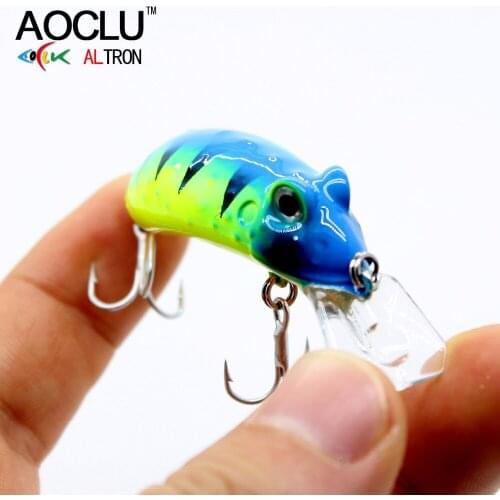 AOCLU frog wobblers Jerkbait 4 Colors 4.5cm 6.8g Hard Bait Small Minnow Crank Fishing lures top water tackle floating lure