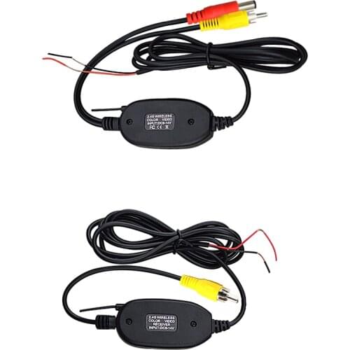 2.4G Wireless Video Transmitter Receiver Kit for Car Rear View Camera and DVD Monitor Screen Reverse Backup Rearview Cam