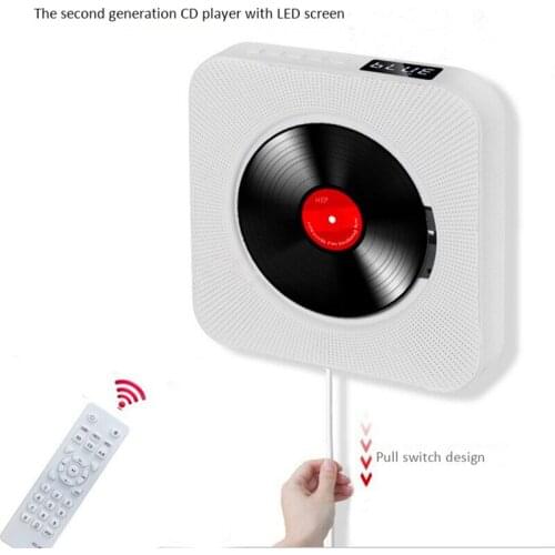 Bluetooth wireless LED screen CD player sound MP3 TF card U disk aux 3.5 USB play learning machine wall desktop speaker FM radio