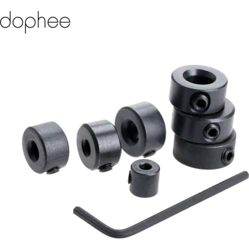 Dophee 7Pcs Holes Drill Power Tool Chuck Depth Stop Collars Dowels Shaft Chuck+Hex Wrench Consistent Drilling Dremel Rotary Tool