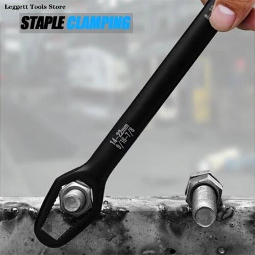 Ratchet Wrench Universal Keys Double-Head Spanner 8-22mm Hex Key Screw Nuts Wrenches Car Bicycle Bike Repair Hand Tools