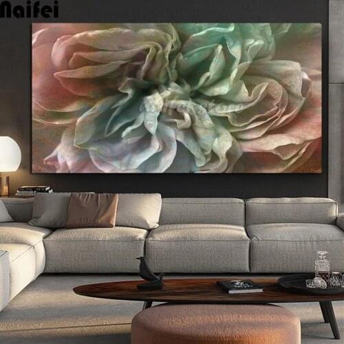 Large Abstract Colorful Flower Dance 5D DIY Full Drill Diamond Painting Mosaic Diamond Rhinestone Embroidery Landscape Art