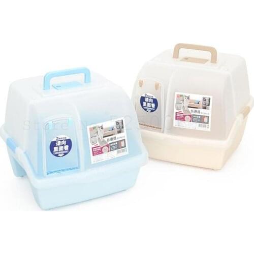 Cat Sand Pot Fully Closed Deodorizing Cat Sand Pot Extra Large Anti-splash Cat Toilet Alice
