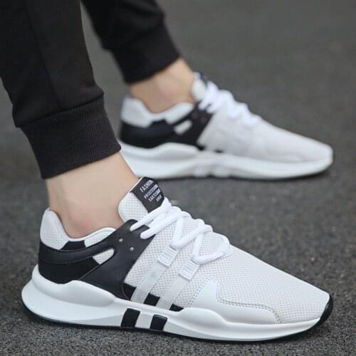 Mens Shoes New Mesh Lace Sports Shoes Spring and Autumn Mens Fashion Flat Shoes Leisure Shoes Driving Shoes Outdoor Work Shoes