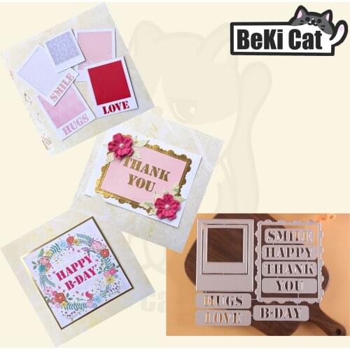 Polaroide die set Metal Cutting Dies Stencils for DIY Scrapbooking photo album Decorative DIY Paper Cards