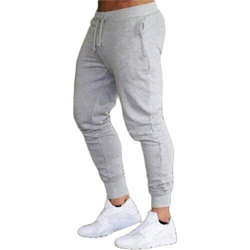 New Jogging Pants Men Sport Sweatpants Running Pants GYM Pants Men Joggers Cotton Trackpants Slim Fit Pants Bodybuilding Trouser