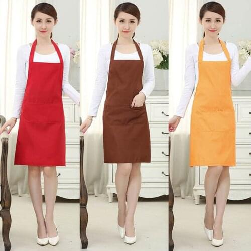 1pcs Solid Color Waiter Aprons Kitchen Aprons Shop Art Work Aprons 60*70CM Multifunction Wipeable Waterproof Oil-Proof