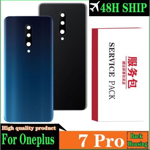 Original Back Housing Replacement for Oneplus 7 Pro Back Cover Battery Glass for One plus 7 Pro Rear Cover With Logo