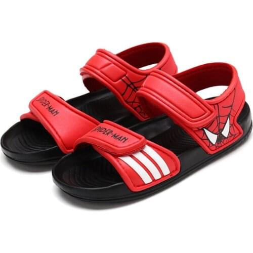 New Listing 2021 Summer New Non-slip Beach Shoes Open Childrens Spiderman Sandals Wild Boys Student Childrens Shoes
