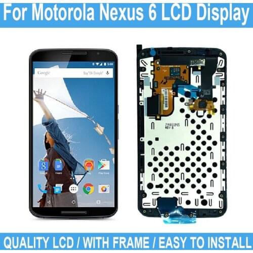 5.96" Display Touch Screen For Motorola Nexus 6 XT1100 XT1103 Digitizer Assembly Replacement Repair Parts No Frame +100% Tested