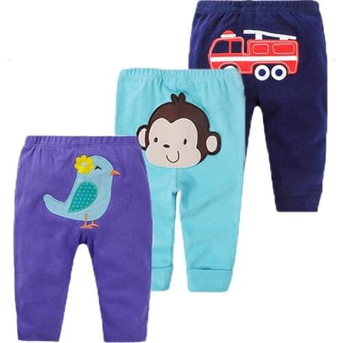 5Pcs/lot Newborn Baby Pants Spring Baby Girl Clothes Cartoon Infant Trousers Autumn Baby Boy Clothing Roupas Bebe Kids Clothes