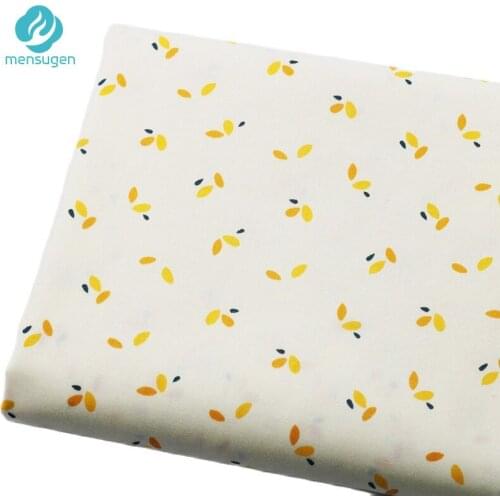 Yellow Color Sewing Cotton Fabrics for Dress Baby Crib Cushion Bed Sheet Blankets Clothes DIY Sewing Cloth Fabric By Meter