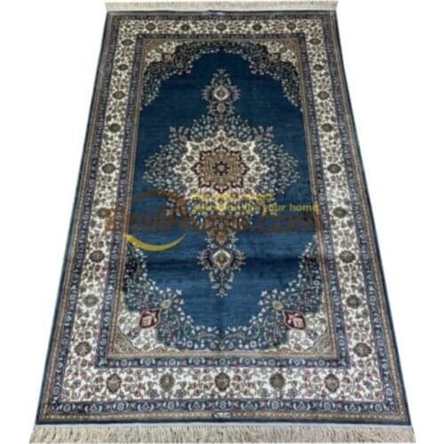 Oriental Persian Wool And Silk Rugs Handmade Hand Knotted Nice Carpet