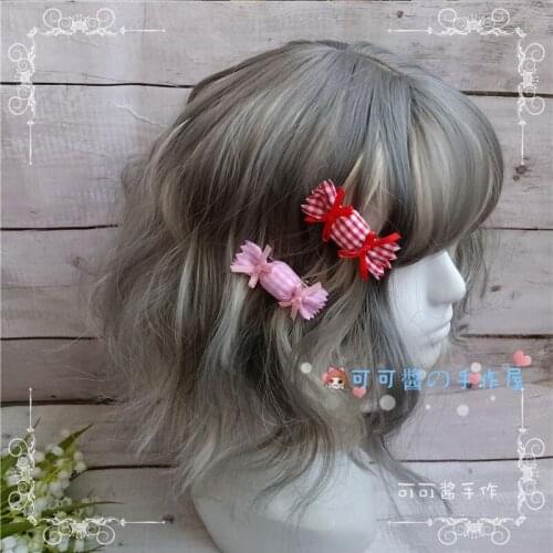 Lolita Candy Barrettes Side Clip Japanese-style GIRL Hair Accessories Daily Life Versatile Accessories Brooch Cute SOFT Girl