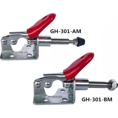 1pcs Push Pull Toggle Clamp Wood Board Holder Quick Release Hand Tool Fixture Clips for Woodworking Locking Hardware Accessories