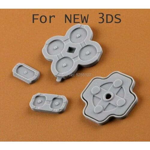 1set Conductive Adhesive Silicone Rubber Pad Silicone Button For NEW 3DS Controller Parts replacement