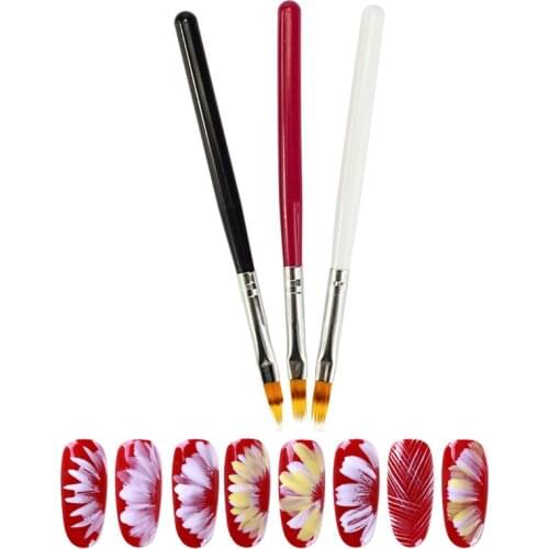 1pcs Nail Art Brush Gel Brush For Nail Art Ombre Soft Gradient Brush For Manicure Nail Polish Drawing Painting Decor Pen
