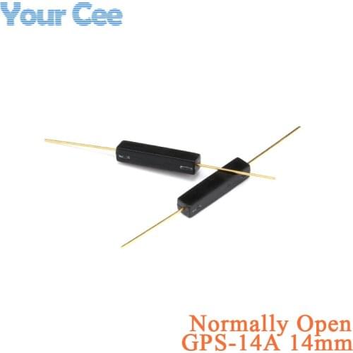 10 pcs Plastic Type 2*14mm Normally Open Reed Switch GPS-14A Magnetic Switch Anti Vibration NO