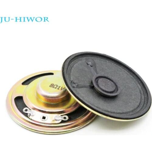 2pcs 8 Ohm 1W 50MM Loudspeaker Cone Paper Cap Speaker Internal Magnetic 18MM Magnet Height 13MM