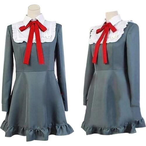 2pcs Danganronpa Another Episode:Ultra Despair Monaca Towa Women Dress Cosplay Costume Anime Monaka Monaca Towa Dress-up C138K21