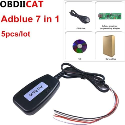 5pcs A Quality OBDIICAT OBD2 Adblue 7 in1 For Truck Ad Blue Emulator for Heavy Duty Trucks
