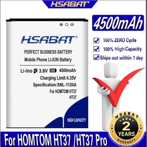 HSABAT 4500mAh Battery for HOMTOM HT37 HOMTOM HT37 Pro